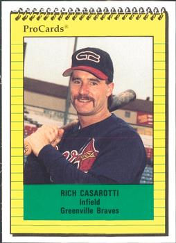 1991 ProCards #3008 Rich Casarotti Front