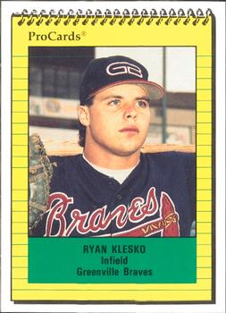 1991 ProCards #3011 Ryan Klesko Front