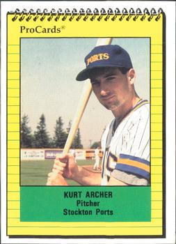 1991 ProCards #3023 Kurt Archer Front