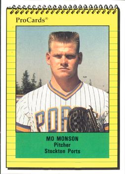 1991 ProCards #3030 Mo Monson Front