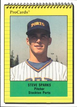 1991 ProCards #3031 Steve Sparks Front