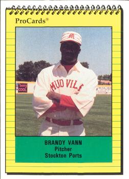 1991 ProCards #3033 Brandy Vann Front