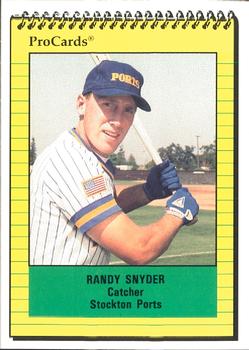 1991 ProCards #3035 Randy Snyder Front