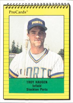 1991 ProCards #3039 Troy Haugen Front