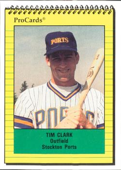 1991 ProCards #3042 Tim Clark Front