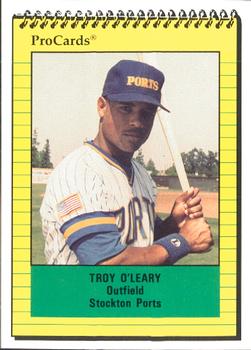 1991 ProCards #3046 Troy O'Leary Front