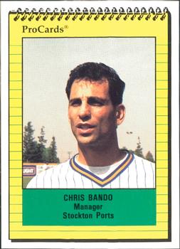 1991 ProCards #3047 Chris Bando Front