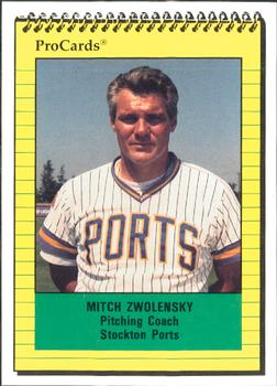 1991 ProCards #3048 Mitch Zwolensky Front