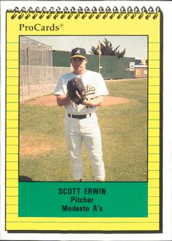 1991 ProCards #3079 Scott Erwin Front