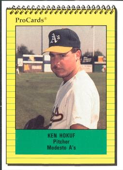 1991 ProCards #3081 Ken Hokuf Front