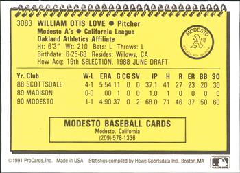 1991 ProCards #3083 Will Love Back