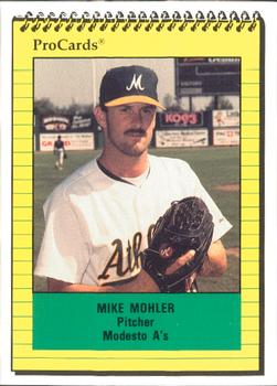 1991 ProCards #3084 Mike Mohler Front