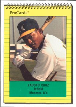 1991 ProCards #3095 Fausto Cruz Front