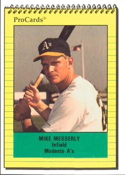 1991 ProCards #3097 Mike Messerly Front