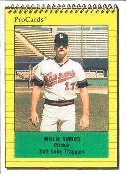 1991 ProCards #3202 Willie Ambos Front