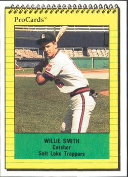 1991 ProCards #3214 Willie Smith Front