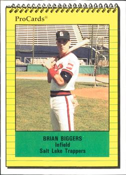 1991 ProCards #3216 Brian Biggers Front