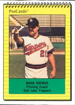 1991 ProCards #3228 Mark Brewer Front
