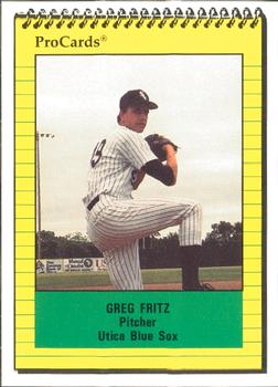 1991 ProCards #3234 Greg Fritz Front