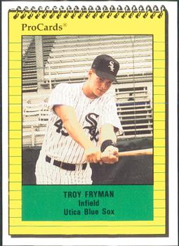 1991 ProCards #3247 Troy Fryman Front