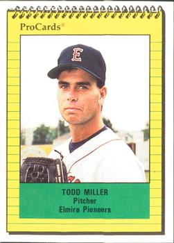1991 ProCards #3269 Todd Miller Front