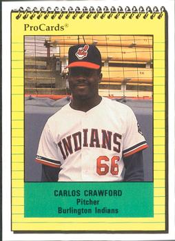 1991 ProCards #3293 Carlos Crawford Front
