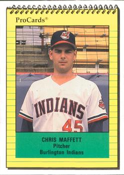 1991 ProCards #3301 Chris Maffett Front