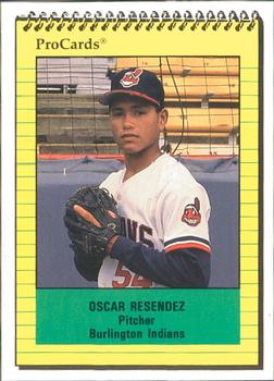 1991 ProCards #3302 Oscar Resendez Front