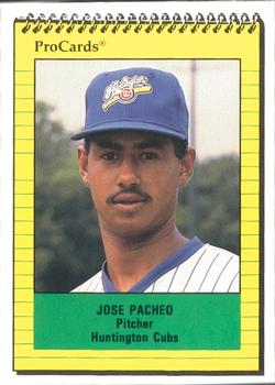 1991 ProCards #3332 Jose Pacheco Front