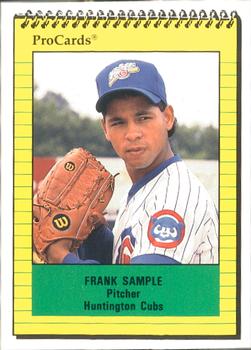 1991 ProCards #3334 Frank Sample Front