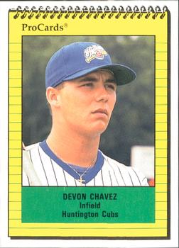 1991 ProCards #3341 Devon Chavez Front
