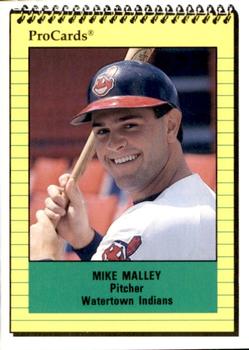 1991 ProCards #3365 Mike Malley Front