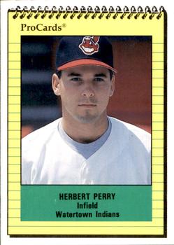 1991 ProCards #3376 Herbert Perry Front