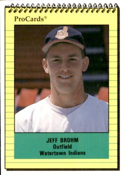 1991 ProCards #3379 Jeff Brohm Front