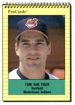 1991 ProCards #3384 Tom Van Tiger Front