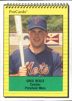 1991 ProCards #3425 Greg Beals Front