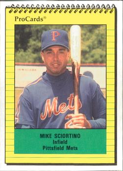 1991 ProCards #3433 Mike Sciortino Front