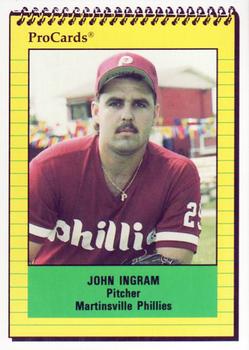 1991 ProCards #3449 John Ingram Front