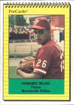 1991 ProCards #3450 Fernando Mejias Front