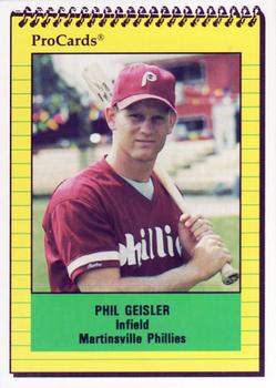 1991 ProCards #3460 Phil Geisler Front