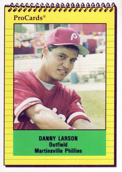 1991 ProCards #3468 Danny Larson Front