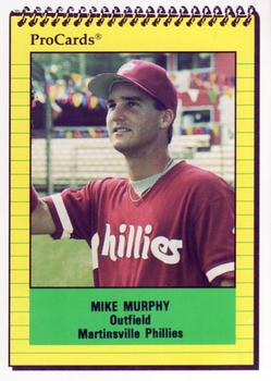 1991 ProCards #3470 Mike Murphy Front