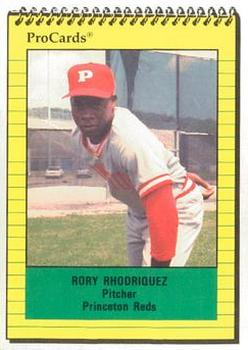 1991 ProCards #3513 Rory Rhodriguez Front