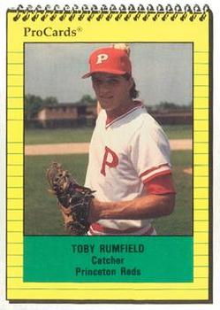 1991 ProCards #3518 Toby Rumfield Front