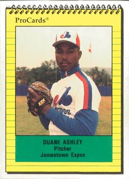 1991 ProCards #3534 Duane Ashley Front