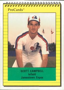 1991 ProCards #3550 Scott Campbell Front