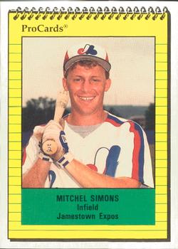 1991 ProCards #3555 Mitch Simons Front