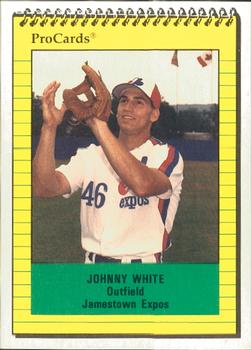1991 ProCards #3560 Johnny White Front