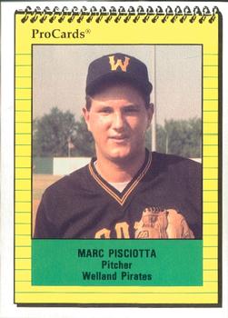 1991 ProCards #3570 Marc Pisciotta Front