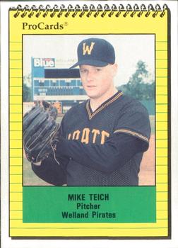 1991 ProCards #3573 Mike Teich Front